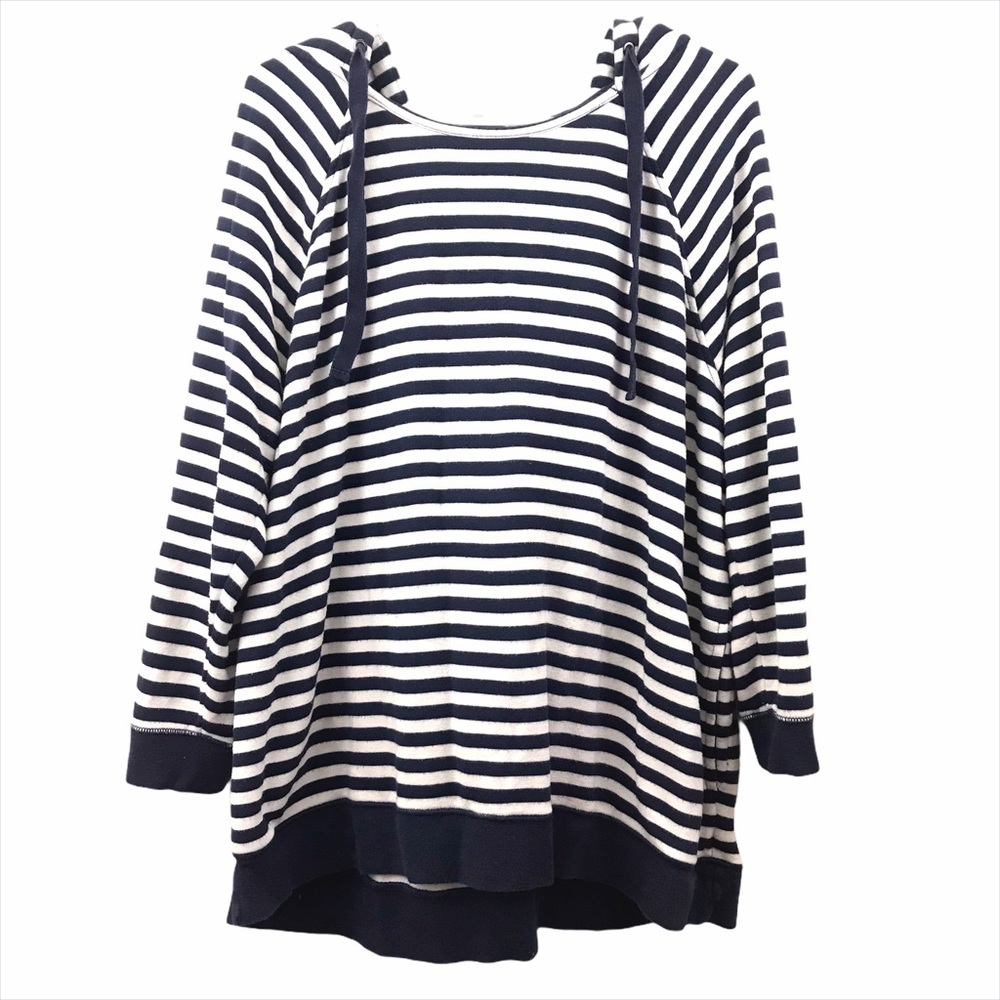 🎈Gap Navy & White Striped Hoodie